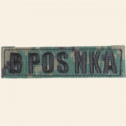 Patch Groupe Sanguin B POS NKA Camouflage Green