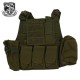 Veste Tactical Type Ciras Combat Court Noire Multi-Poches S&T