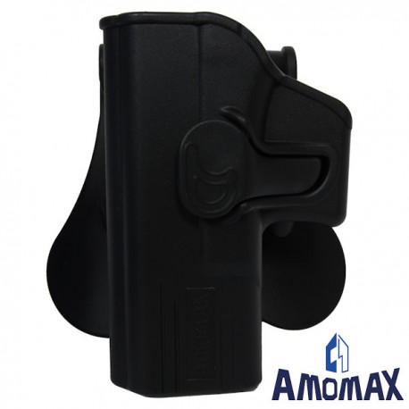 Holster de Ceinture pour Gaucher Rotatif 360° Amomax pour Glock 19/23/32