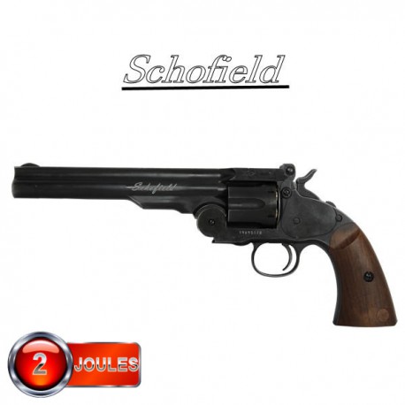 Revolver Schofield Black Full Métal