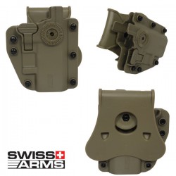 Holster Multi Angles Universel Ambidextre Swiss Arms Adapt-X Level 2 Ranger Green