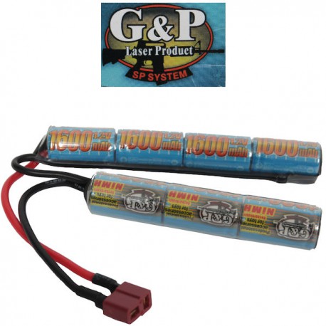 Batterie Dean Intellect G&P NiMh Butterfly 9,6v 1600maH Double Eléments 