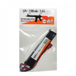 Batterie LiPo 7,4v 1100maH 25C T-Dean Double Stick Swiss Arms