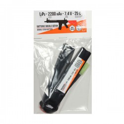 Batterie LiPo Double Stick 7,4v 2200 maH 25C Mini Tamyia Swiss Arms