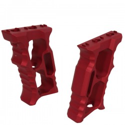Grip Aluminium Red pour M-Lock et KeyMod avec Visserie