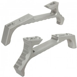 Grip Tactical Angled VP23 Silver pour M-Lock et KeyMod avec Visserie