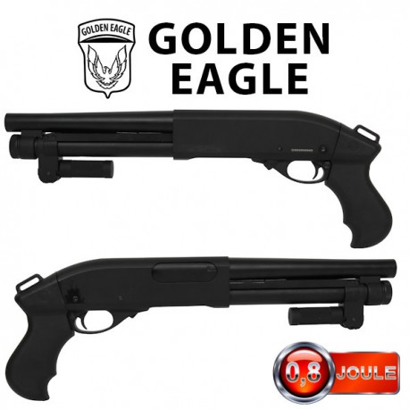 Fusil à Pompe M8876 Métal Noir Golden Eagle 
