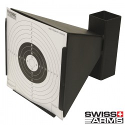 Porte Cible Métal Conique Swiss Arms 6mm et Renforts pour 4,5mm pour Cibles 14x14 cm