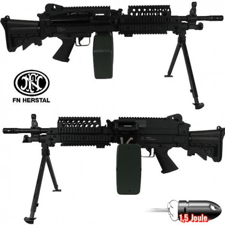 FN Herstal M249 Para Black Livrée avec Ammobox