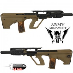 Army Armament ROG R905 Full RIS Silencer Long Tan