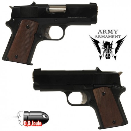 Pistolet R45A1 VII PRO Blowback Full Métal Noir Army Armament