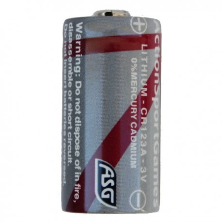  Blister 1 Pile lithium CR123 3 volts ASG