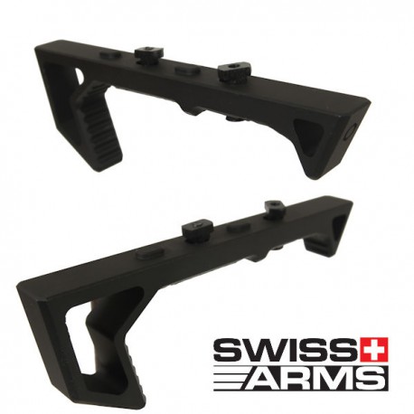Poignée Avancée CNC Noire Swiss Arms