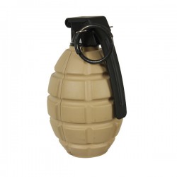 Grenade à Mains MK2 Tan 18 Billes Type Ananas Full Métal à Minuterie Réglable