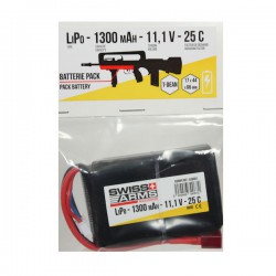 Batterie LiPo 1 Stick 11,1v 800 maH 15C T-Dean Duel Code