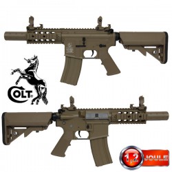 Colt M4 Special Forces Tan Full Métal Mini Equipé Silencieux