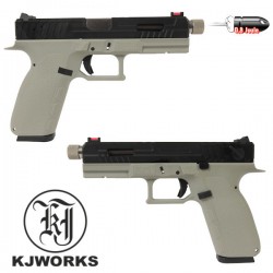 Pistolet KP13 Semi et Automatique Blowback Culasse Métal KJWorks Gris/Noir