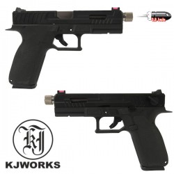 Pistolet KP13 Semi et Automatique Blowback Culasse Métal KJWorks Noir