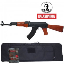 Pack Kalashnikov AK47,  Full Bois et Métal Blowback
