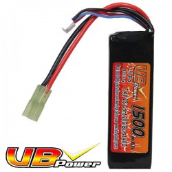 Batterie LiPo 1 Stick 7,4v 1500 maH 20C VBPower