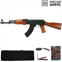 Pack Complet Fusil AK47 CM042 Métal/Bois/ABS
